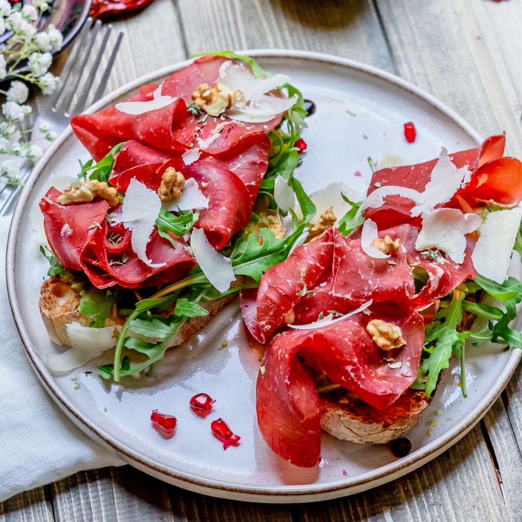 Bresaola & Grana Padano PDO toast